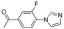 3’-Fluoro-4’-(1-imidazolyl)acetophenone التركيب الكيميائي