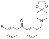 3-[8-(1，4-dioxa-8-azaspiro[4.5]decyl)methyl]-3'-fluorobenzophenone 化学構造