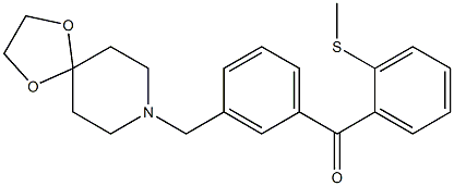 3'-[8-(1，4-dioxa-8-azaspiro[4.5]decyl)methyl]-2-thiomethyl benzophenone 化学構造