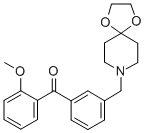 3'-[8-(1，4-dioxa-8-azaspiro[4.5]decyl)methyl]-2-methoxy benzophenone Chemical Structure