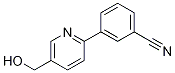 3-[5-(Hydroxymethyl)-2-pyridyl]benzonitrile التركيب الكيميائي