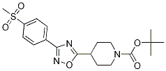 3-[4-(Methylsulfonyl)phenyl]-5-(1-Boc-4-piperidyl)-1，2，4-oxadiazole Chemical Structure