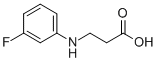 3-[(3-Fluorophenyl)amino]propanoic Acid Chemical Structure