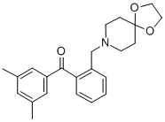 3'，5'-dimethyl-2-[8-(1，4-dioxa-8-azaspiro[4.5]decyl)methyl]benzophenone Chemical Structure