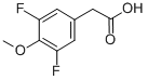 3，5-Difluoro-4-Methoxyphenylacetic Acid Chemical Structure