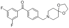 3，5-difluoro-4'-[8-(1，4-dioxa-8-azaspiro[4.5]decyl)methyl]benzophenone Chemical Structure