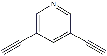 3，5-Diethynylpyridine التركيب الكيميائي