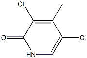 3，5-Dichloro-2-hydroxy-4-methylpyridine 化学構造