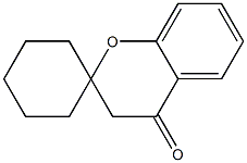 3，4-dihydrospiro[1-benzopyran-2，1'-cyclohexane]-4-one 化学構造