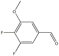 3，4-Difluoro-5-Methoxybenzaldehyde التركيب الكيميائي