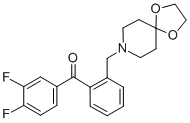 3，4-difluoro-2'-[8-(1，4-dioxa-8-azaspiro[4.5]decyl)methyl]benzophenone Chemical Structure