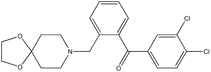 3，4-dichloro-2'-[8-(1，4-dioxa-8-azaspiro[4.5]decyl)methyl]benzophenone Chemical Structure