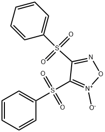 3，4-Bis(phenylsulfonyl)-1，2，5-oxadiazole 2-Oxide Chemical Structure