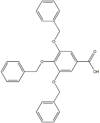 3，4，5-Tris(benzyloxy)benzoic Acid 化学構造