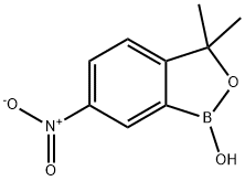 3，3-Dimethyl-6-nitrobenzo[c][1，2]oxaborol-1(3H)-ol 化学構造