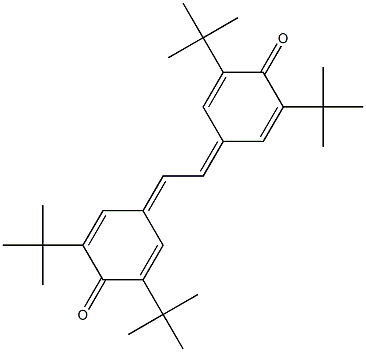 3，3'，5，5'-Tetra-tert-butyl-4，4'-stilbenequinone التركيب الكيميائي