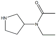 3-(N-Acetyl-N-ethylamino)pyrrolidine Chemical Structure