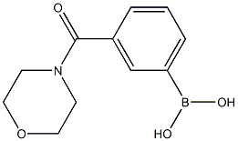 3-(Morpholine-4-carbonyl)phenylboronic acid 化学構造