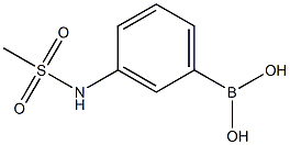 3-(Methylsulfonylamino)phenylboronic Acid Chemical Structure