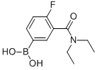 3-(Diethylcarbamoyl)-4-fluorophenylboronic acid Chemical Structure