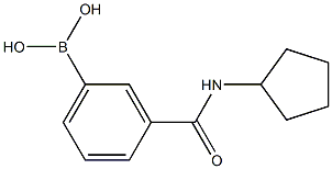 3-(Cyclopentylaminocarbonyl)phenylboronic acid التركيب الكيميائي