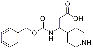 3-(Cbz-amino)-3-(4-piperidyl)propionic Acid Chemical Structure