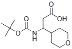 3-(Boc-amino)-3-(4-tetrahydropyranyl)propanoic Acid التركيب الكيميائي