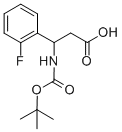 3-(Boc-amino)-3-(2-fluorophenyl)propionic Acid Chemical Structure