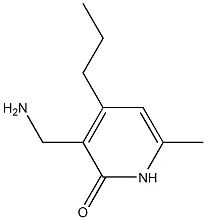 3-(aMinoMethyl)-6-Methyl-4-propylpyridin-2(1H)-one acetate 化学構造