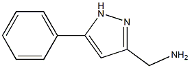 3-(Aminomethyl)-5-phenylpyrazole 化学構造