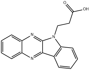 3-(6H-Indolo[2，3-b]quinoxalin-6-yl)propanoic acid Chemical Structure