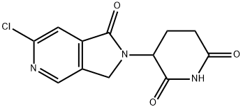 3-(6-Chloro-1-oxo-1，3-dihydro-2H-pyrrolo[3，4-c]pyridin-2-yl)piperidine-2，6-dione Chemical Structure