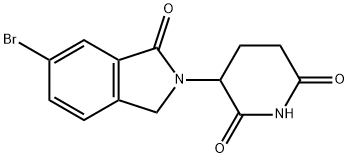 3-(6-Bromo-1-oxoisoindolin-2-yl)piperidine-2，6-dione Chemical Structure