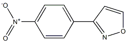 3-(4-Nitrophenyl)isoxazole 化学構造