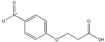 3-(4-Nitrophenoxy)propionic Acid 化学構造