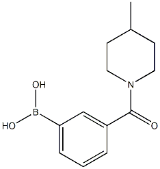 3-(4-Methyl-1-piperidinylcarbonyl)benzeneboronic acid Chemical Structure