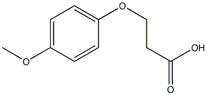 3-(4-Methoxyphenoxy)propionic Acid 化学構造