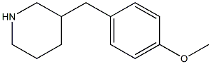 3-(4-Methoxybenzyl)piperidine التركيب الكيميائي