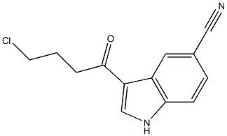 3-(4-Chloro-1-oxobutyl)indole-5-carbonitrile Chemical Structure