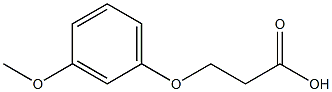 3-(3-Methoxyphenoxy)propionic Acid Chemical Structure