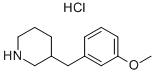 3-(3-Methoxybenzyl)piperidine Hydrochloride التركيب الكيميائي