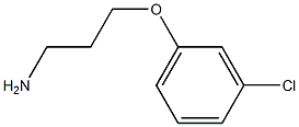 3-(3-Chlorophenoxy)propylamine 化学構造