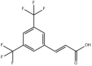 3-(3，5-Bis(trifluoromethyl)phenyl)acrylic acid 化学構造