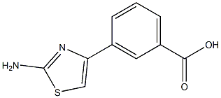 3-(2-Amino-4-thiazolyl)benzoic Acid Chemical Structure