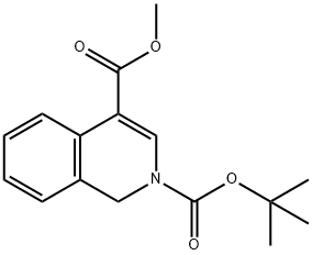 2-tert-Butyl 4-methyl isoquinoline-2，4(1H)-dicarboxylate Chemical Structure