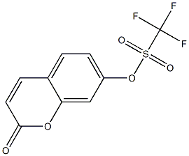 2-Oxo-2H-chromen-7-yl Trifluoromethanesulfonate Chemische Struktur