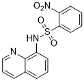 2-Nitro-N-(quinolin-8-yl)benzenesulfonamide التركيب الكيميائي