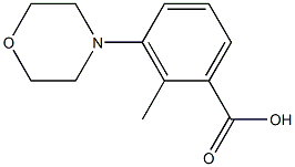 2-Methyl-3-morpholinobenzoic Acid Chemical Structure