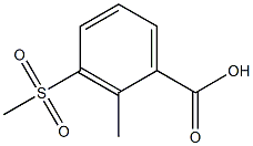 2-Methyl-3-(methylsulfonyl)benzoic Acid Chemische Struktur