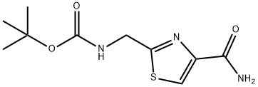 2-Methyl-2-propanyl [(4-carbamoyl-1，3-thiazol-2-yl)methyl]carbamate Chemical Structure